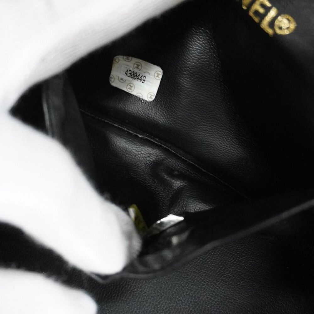 Chanel Vanity Black Leather Clutch Bag (Pre-Owned) - Picture 8 of 12